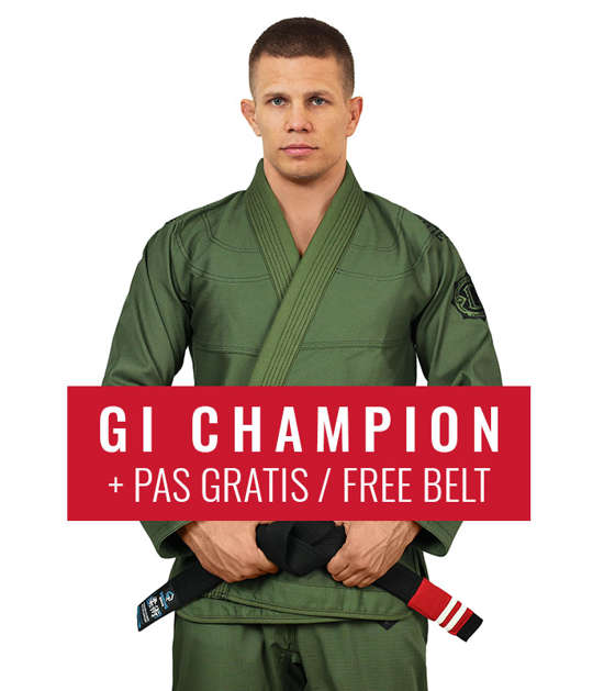 BJJ GI Champion 2.0 (Olivgrün) + Gratis Gürtel